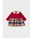 Mayoral Mayoral Infant Knit Plaid Dress Red