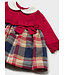 Mayoral Mayoral Infant Knit Plaid Dress Red