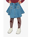 Deux par Deux Deux par Deux Denim Pleated Skirt  Star Patches