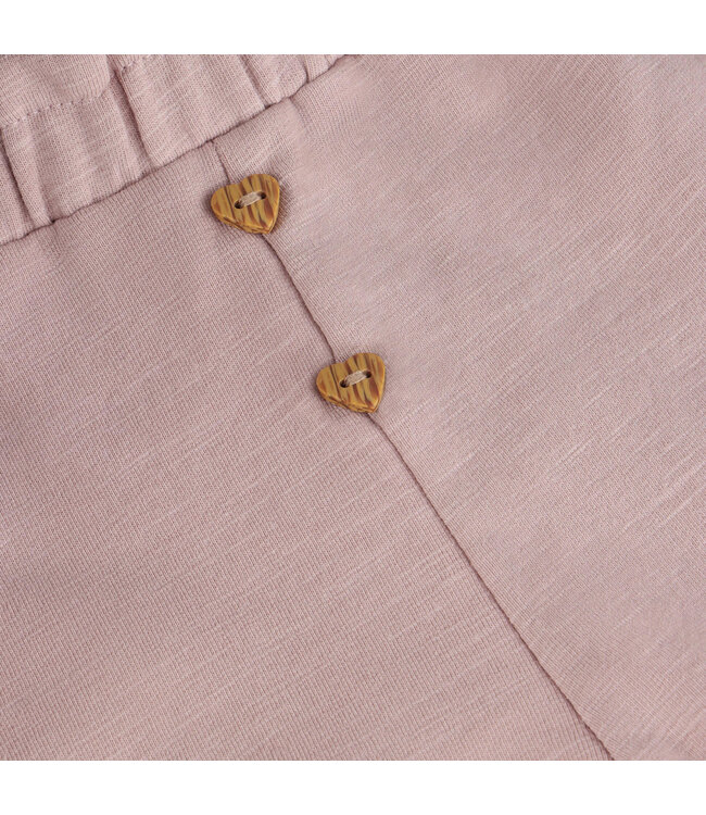 Minymo Minymo Heart Button Sweatpant Dusty Pink