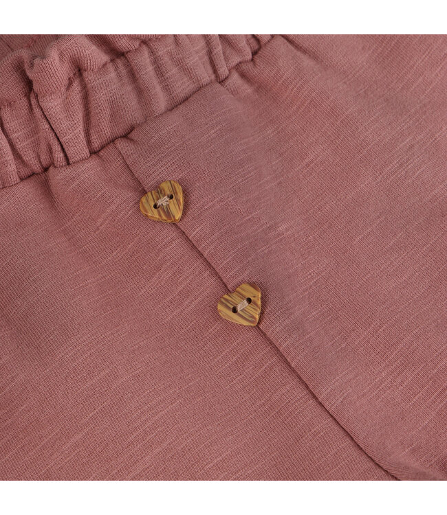 Minymo Minymo Heart Button Sweatpant Rose