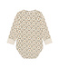 Minymo Minymo Long-Sleeve Floral Jersey Bodysuit Ivory