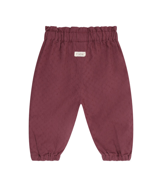 Fixoni Fixoni Lined Woven Pants Berry