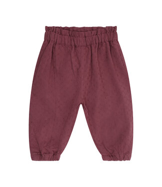 Fixoni Lined Woven Pants Berry