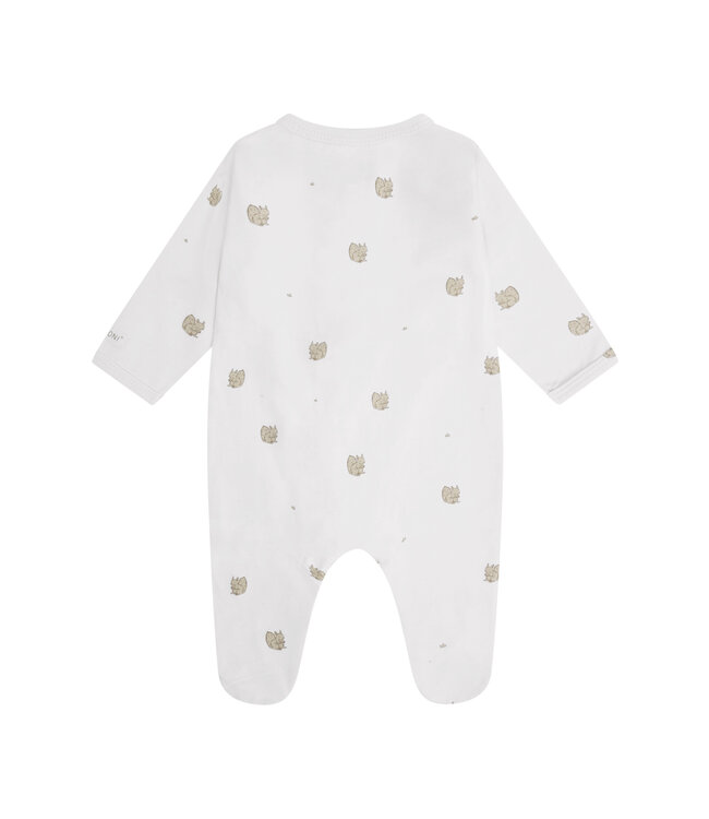 Fixoni Fixoni Footed Sleeper Woodland Print Cream