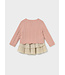 Mayoral Infant Cable Knit Sweater & Skirt Set Pink Gold Glitter