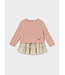 Mayoral Infant Cable Knit Sweater & Skirt Set Pink Gold Glitter