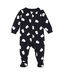 Petit Lem Ghosts Glow in the Dark Print on Black Sleeper