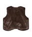 Minymo Faux Fur Vest Brown