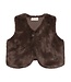 Minymo Minymo Faux Fur Vest Brown