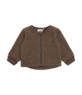 Minymo Fleece Zip Jacket Brown