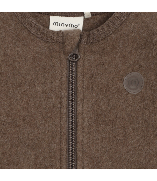 Minymo Minymo Fleece Zip Jacket Brown
