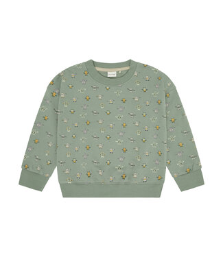 Minymo Minymo Sweatshirt Robot Print Green