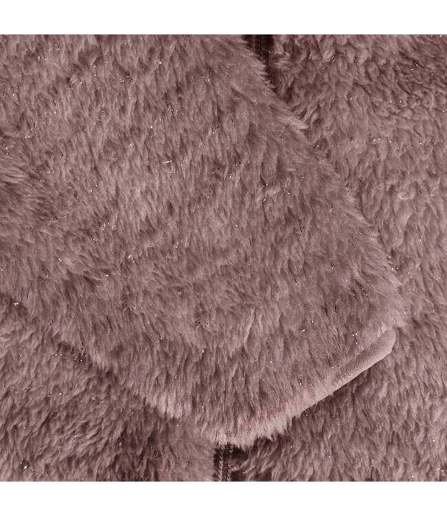 Minymo Minymo Teddy Jacket Mauve Glitter