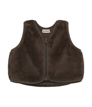 Minymo Minymo Teddy Vest Brown