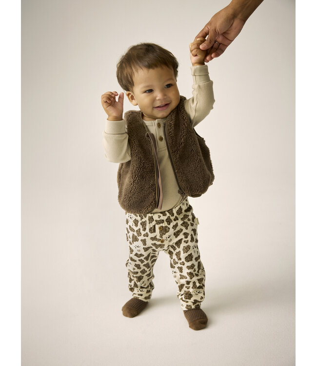 Minymo Minymo Teddy Vest Brown