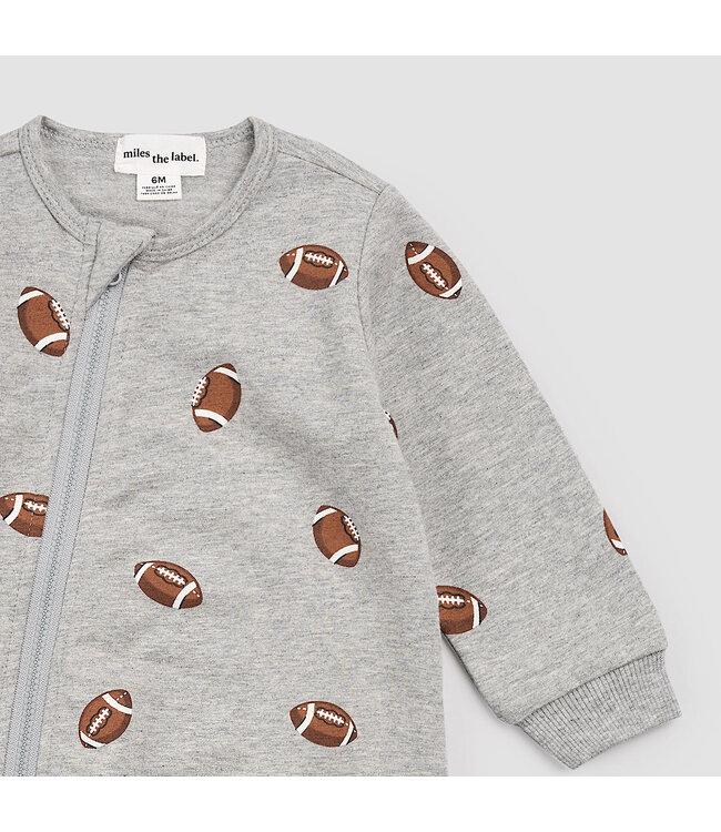 Miles the Label Coverall Football Print