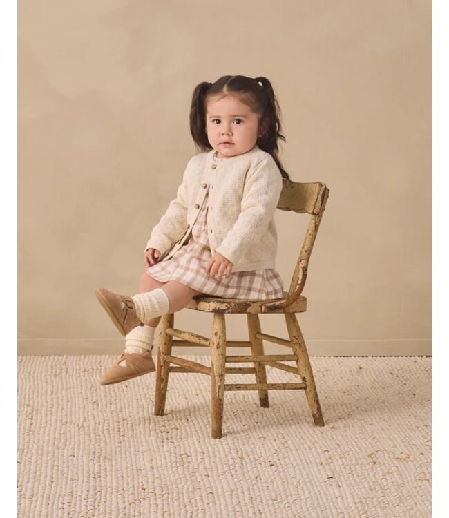 Quincy Mae Quincy Mae V Smocked Dress Rustic Plaid