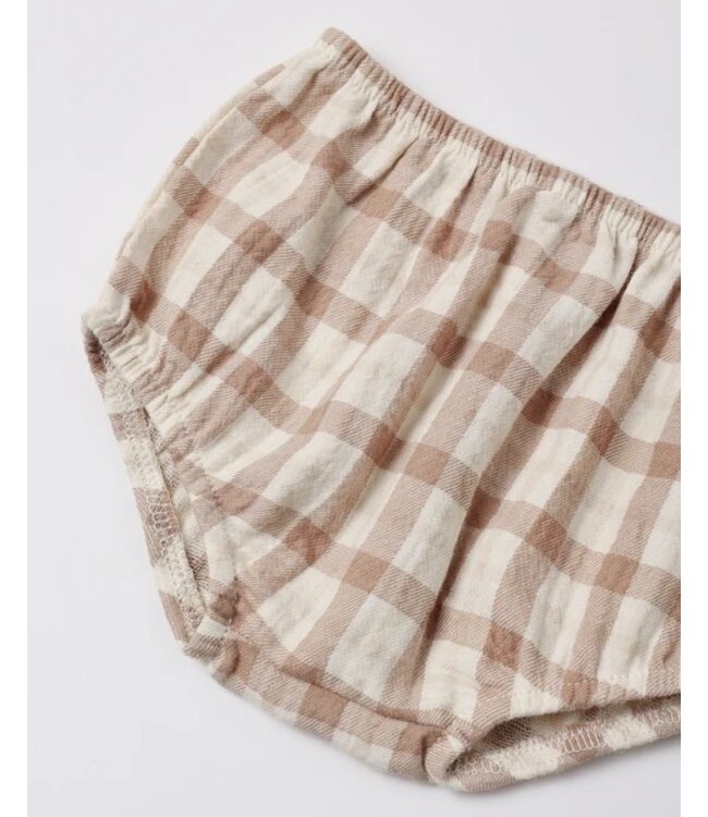 Quincy Mae Quincy Mae V Smocked Dress Rustic Plaid