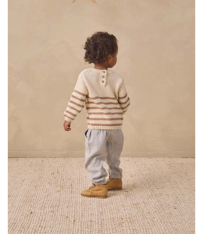 Quincy Mae Quincy Mae Rex Sweater Almond Stripe