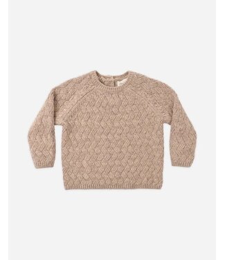 Quincy Mae Quincy Mae  Knit Sweater Heathered Almond