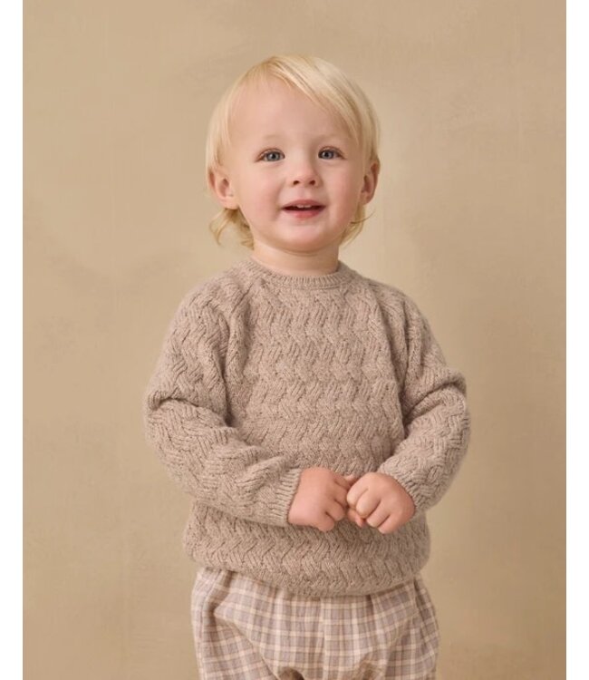 Quincy Mae Quincy Mae  Knit Sweater Heathered Almond