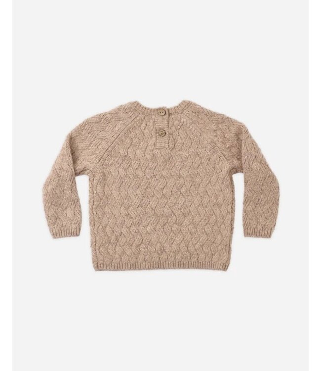Quincy Mae Quincy Mae  Knit Sweater Heathered Almond