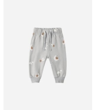 Quincy Mae Quincy Mae Relaxed Sweatpant Sky Friends