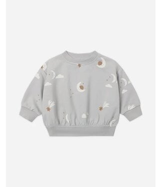 Quincy Mae Quincy Mae Relaxed Sweatshirt Sky Friends