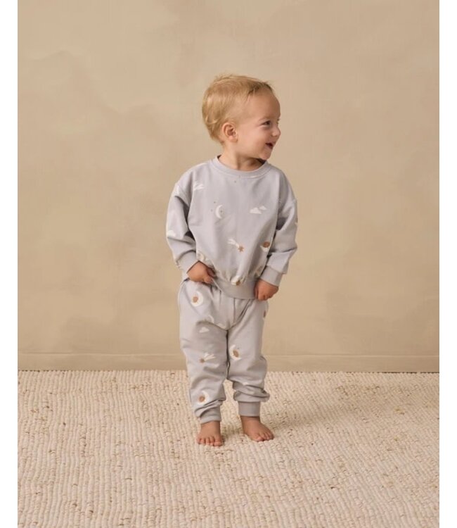 Quincy Mae Quincy Mae Relaxed Sweatshirt Sky Friends