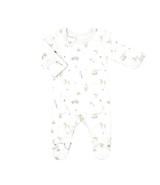 Coccoli Coccoli Modal Zipper Footie Toys on Cream
