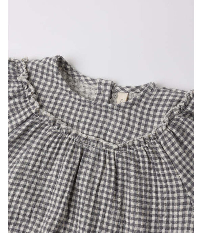 Quincy Mae Quincy Mae Mia Top + Bloomer Set Midnight Gingham