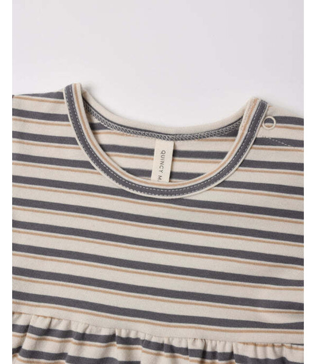 Quincy Mae Quincy Mae Long Sleeve Baby Dress Vintage Stripe