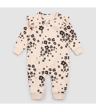 Miles the Label Playsuit Flower Print Beige