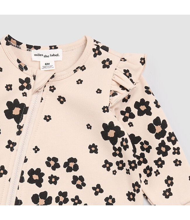 Petit Lem Miles the Label Playsuit Flower Print Beige