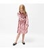 Miles the Label Miles the Label Woven Tiered Dress Pink Floral Vines Print