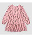 Miles the Label Miles the Label Woven Tiered Dress Pink Floral Vines Print