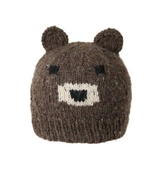 Ambler Kuma Knit Hat Heather Brown Bear