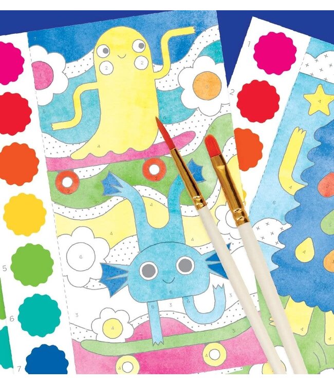 Petit Collage Petit Collage Paint by Numbers Monsters