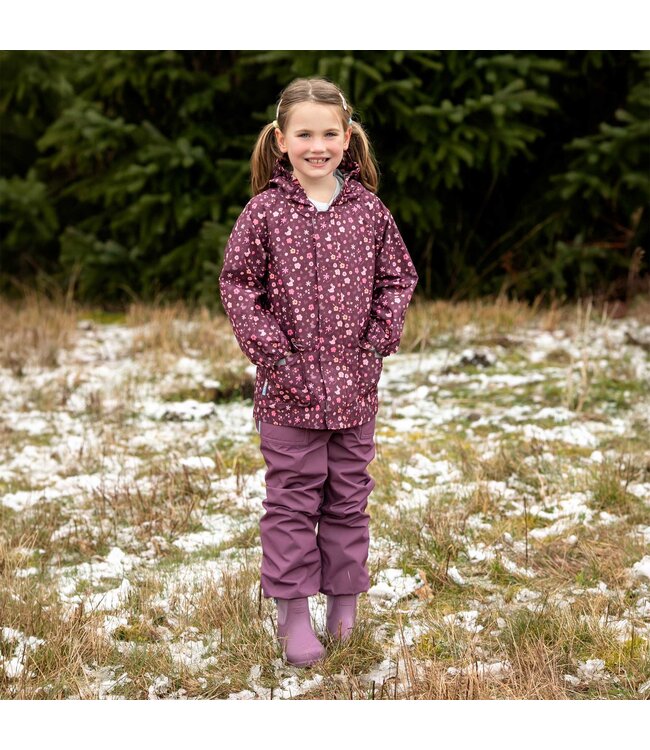 Jan & Jul Jan & Jul Cozy-Dry Fleece Lined Rain Pants Dark Plum
