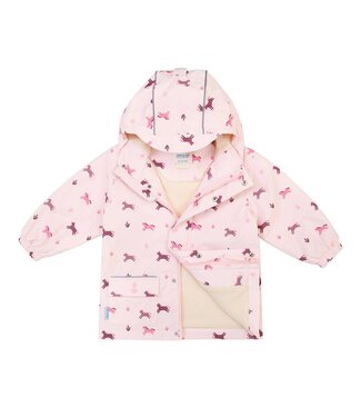 Jan & Jul Cozy-Dry Rain Jacket Pink Ponies