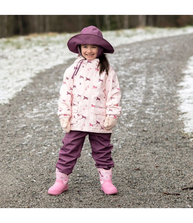 Jan & Jul Jan & Jul Cozy-Dry Rain Jacket Pink Ponies