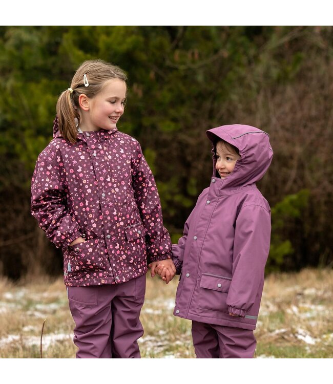 Jan & Jul Jan & Jul Cozy-Dry Rain Jacket Bunny Blooms