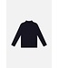 Deux par Deux Deux par Deux Brushed Rib Mock Neck Top Navy