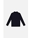 Deux par Deux Deux par Deux Brushed Rib Mock Neck Top Navy