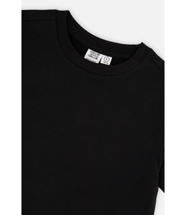 Deux par Deux Deux par Deux Heavy Jersey Wide Short Sleeve T-Shirt Black