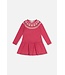 Deux par Deux Deux par Deux Knitted Dress Flower Jacquard Raspberry