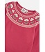 Deux par Deux Deux par Deux Knitted Dress Flower Jacquard Raspberry