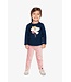 Deux par Deux Deux par Deux Organic Cotton T-Shirt Royal Blue/Pink