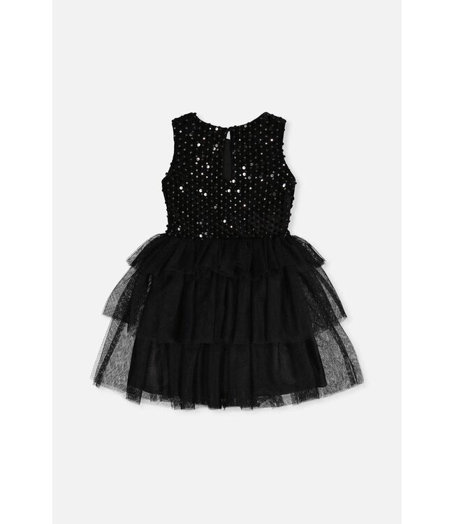 Deux par Deux Deux par Deux Sleeveless Tulle Dress Black